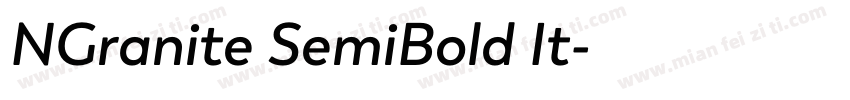 NGranite SemiBold It字体转换